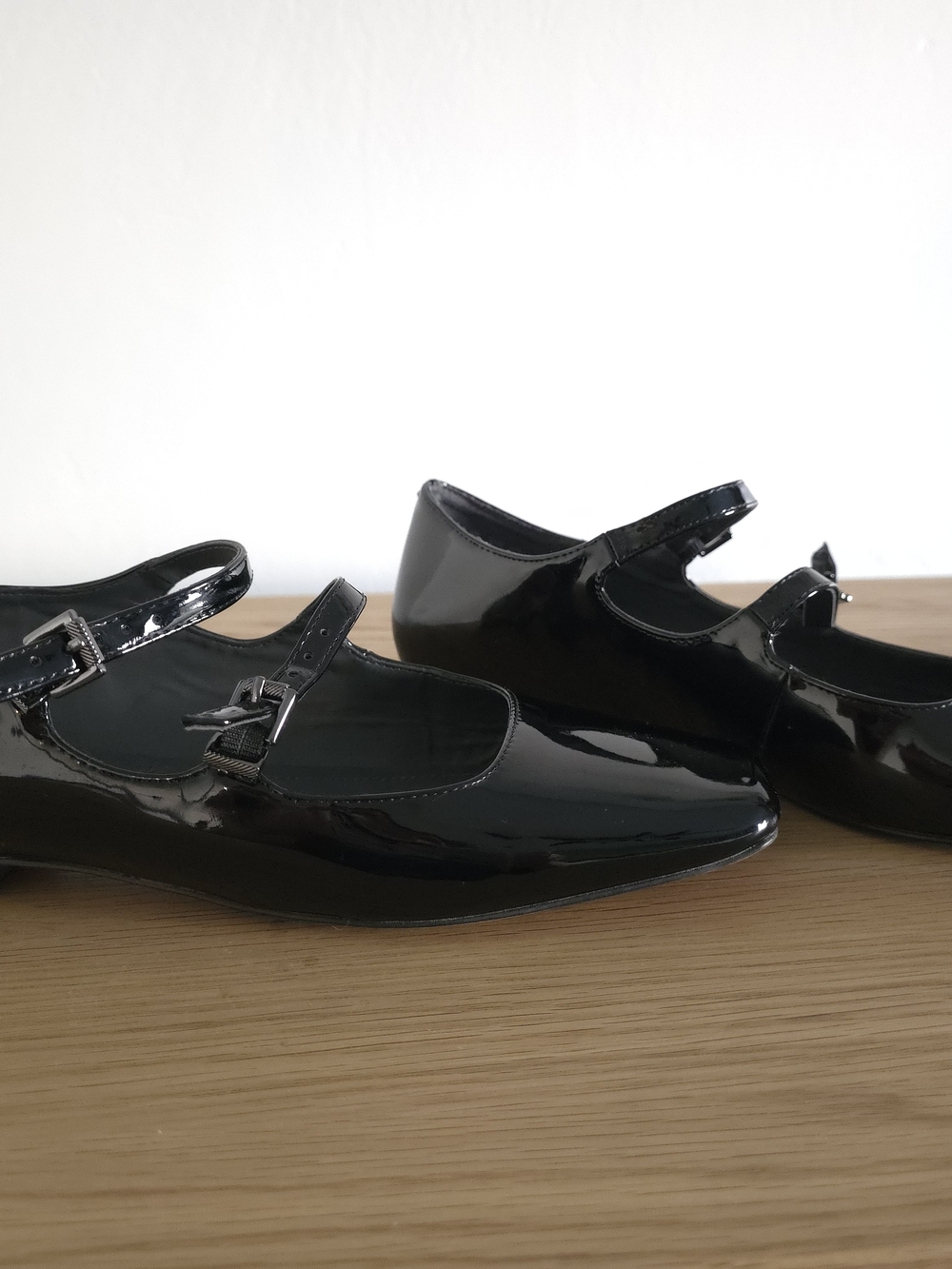 Franco Sarto Black Patent Double-Strap Mary Jane Flats - Picture 2 of 6